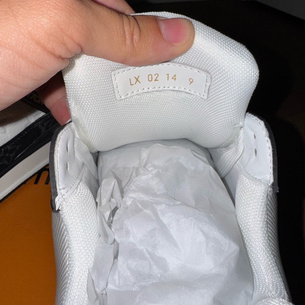 LV Trainers Men's Black and White Sneakers - Picture 5 of 7